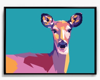 Deer Limited Poster Artwork - Professional Wall Art Merchandise (More Sizes Available)