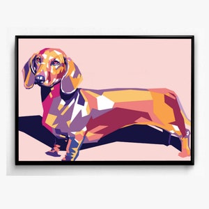 Dachshund Limited Poster Artwork - Professional Wall Art Merchandise (More Sizes Available)
