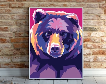 Black Bear Limited Poster Artwork - Professional Wall Art Merchandise (More Sizes Available)