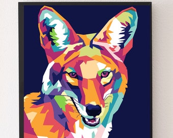 Coyote Limited Poster Artwork - Professional Wall Art Merchandise (More Sizes Available)
