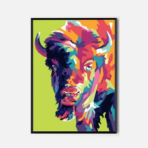 Buffalo Limited Poster Artwork - Professional Wall Art Merchandise (More Sizes Available)