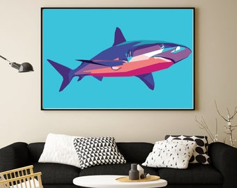 Shark Limited Poster Artwork - Professional Wall Art Merchandise (More Sizes Available)