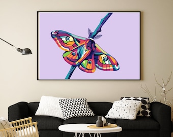 Moth Limited Poster Artwork - Professional Wall Art Merchandise (More Sizes Available)