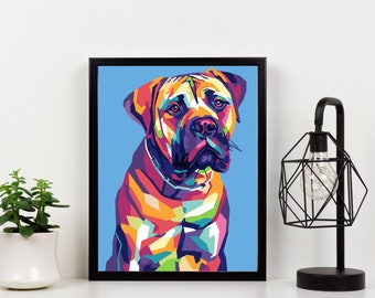 Mastiff Limited Poster Artwork - Professional Wall Art Merchandise (More Sizes Available)