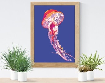 Jelly Fish Limited Poster Artwork - Professional Wall Art Merchandise (More Sizes Available)