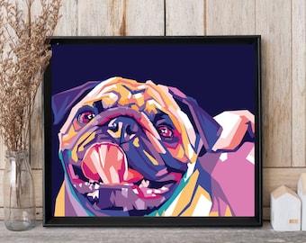 Pug Limited Poster Artwork - Professional Wall Art Merchandise (More Sizes Available)