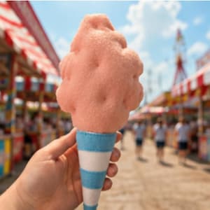 Felt Cotton Candy PDF Sewing Pattern | Pretend Play Food | Carnival Fair Treat | Digital Download