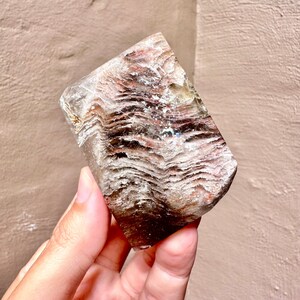 Thousand Layer Lodolite Garden Quartz Crystal Faceted Free Form