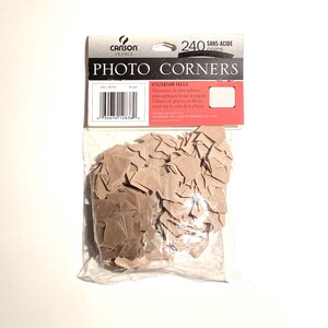 240 Bastelpapier Fotoecken, gummiert, für Scrapbooking, Fotoalben, Basteln