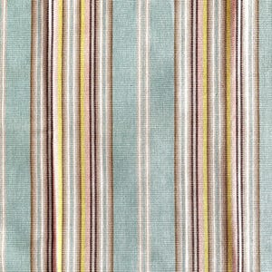 vintage PATIO STRIPE woven fabric upholstery, 23 x 42" remnant, late 1980s dusty pastels colors