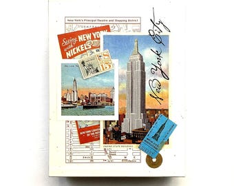 New York City Notecard Set: Vintage Unopened Keepsake Box with cards