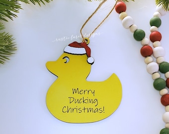 Duck Duck Ornament, Merry Ducking, Rubber Ducks, 4x4 Vehicle, Off Road Gifts, Mudding, You Got Ducked, Santa Hat, Merry Christmas, Ducky