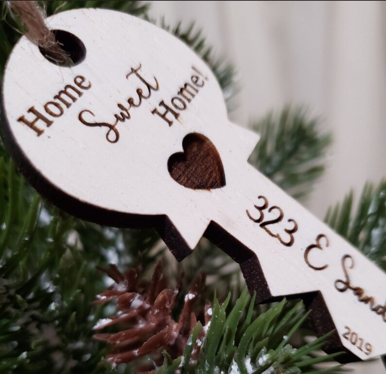 Custom Wooden Home Ornament Custom Wood House Ornament Etsy