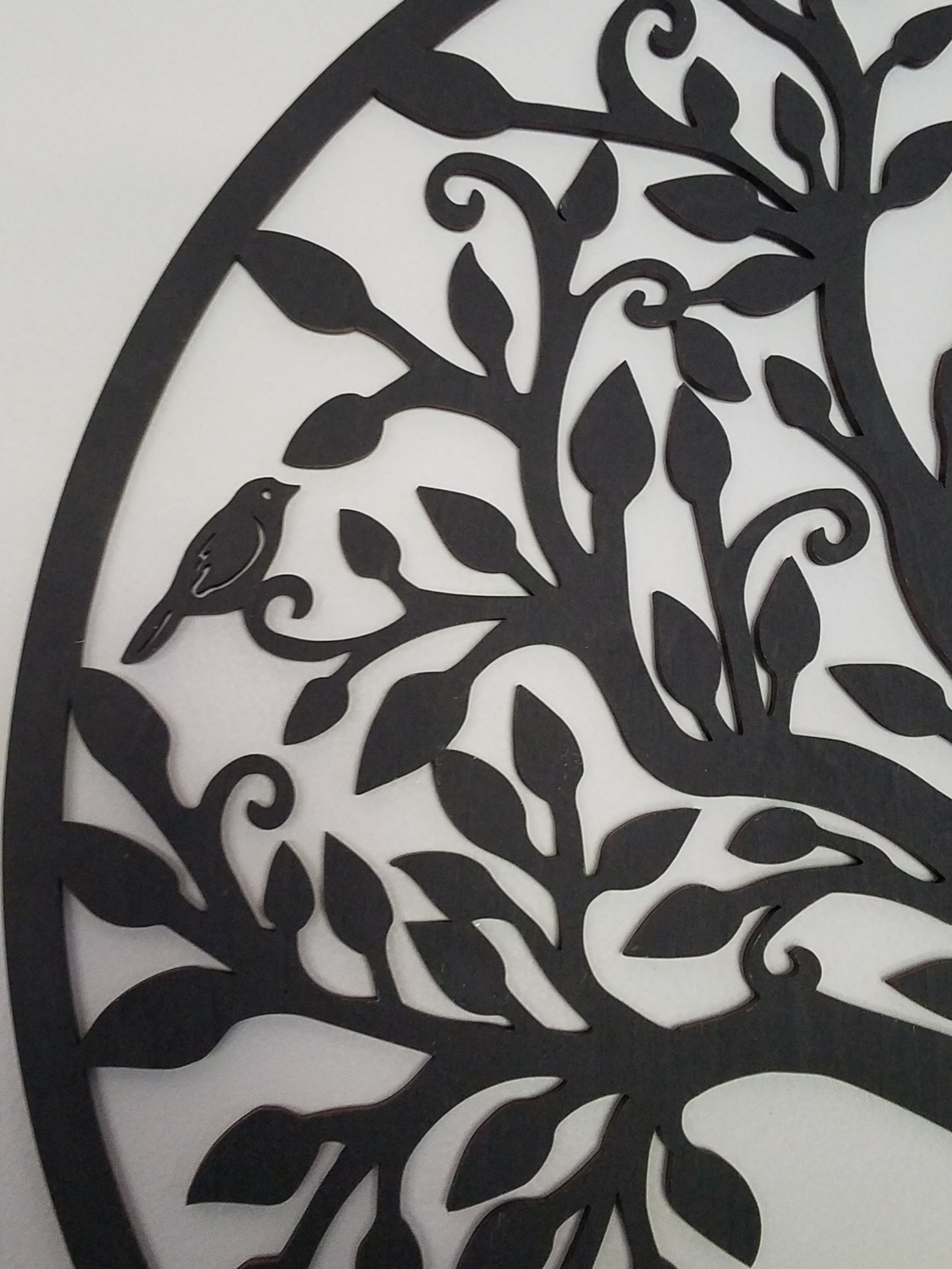 Tree of Life Solid Wooden Cutout Wood Wall Art Tree Etsy