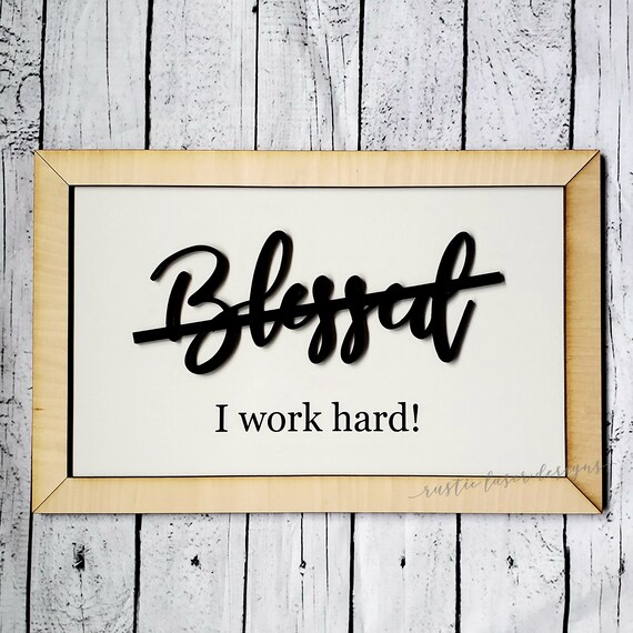Blessed 2024 wooden sign