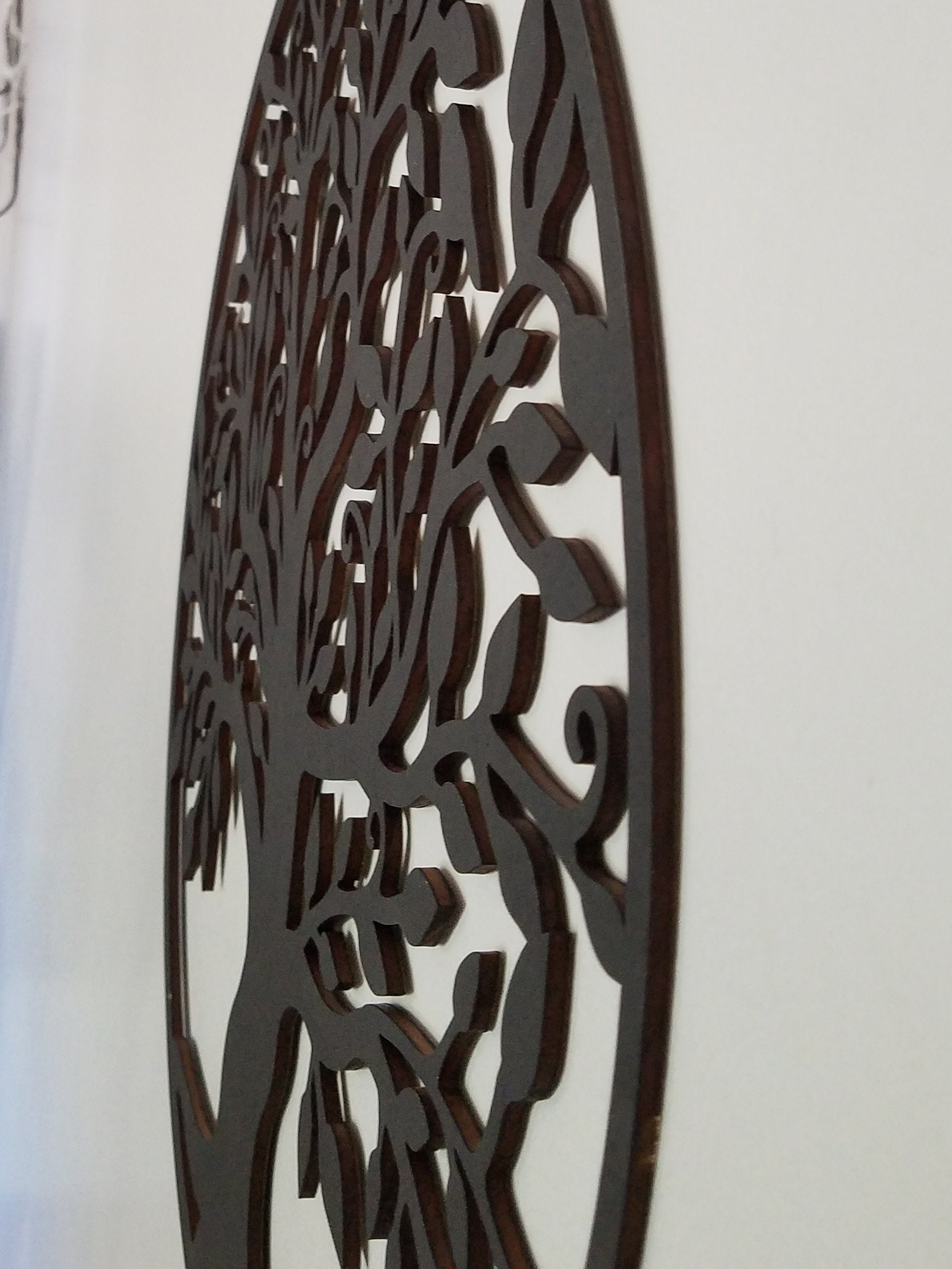 Tree of Life Solid Wooden Cutout Wood Wall Art Tree Etsy