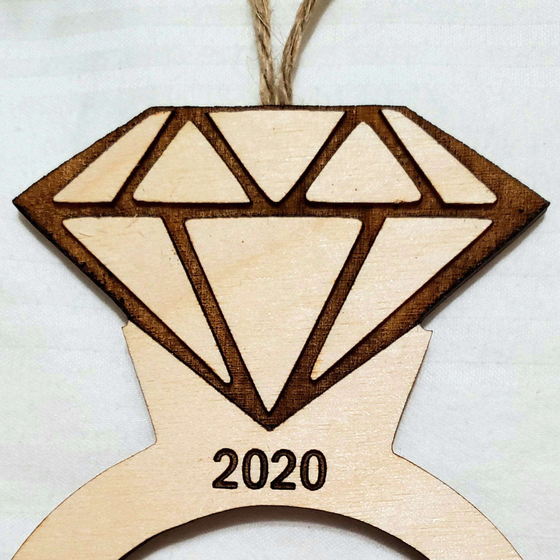 Engagement Ring Ornament Personalized Ornaments Wooden Etsy Sweden