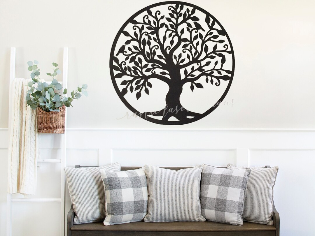 Tree of Life Solid Wooden Cutout Wood Wall Art Tree Home Decor Gift