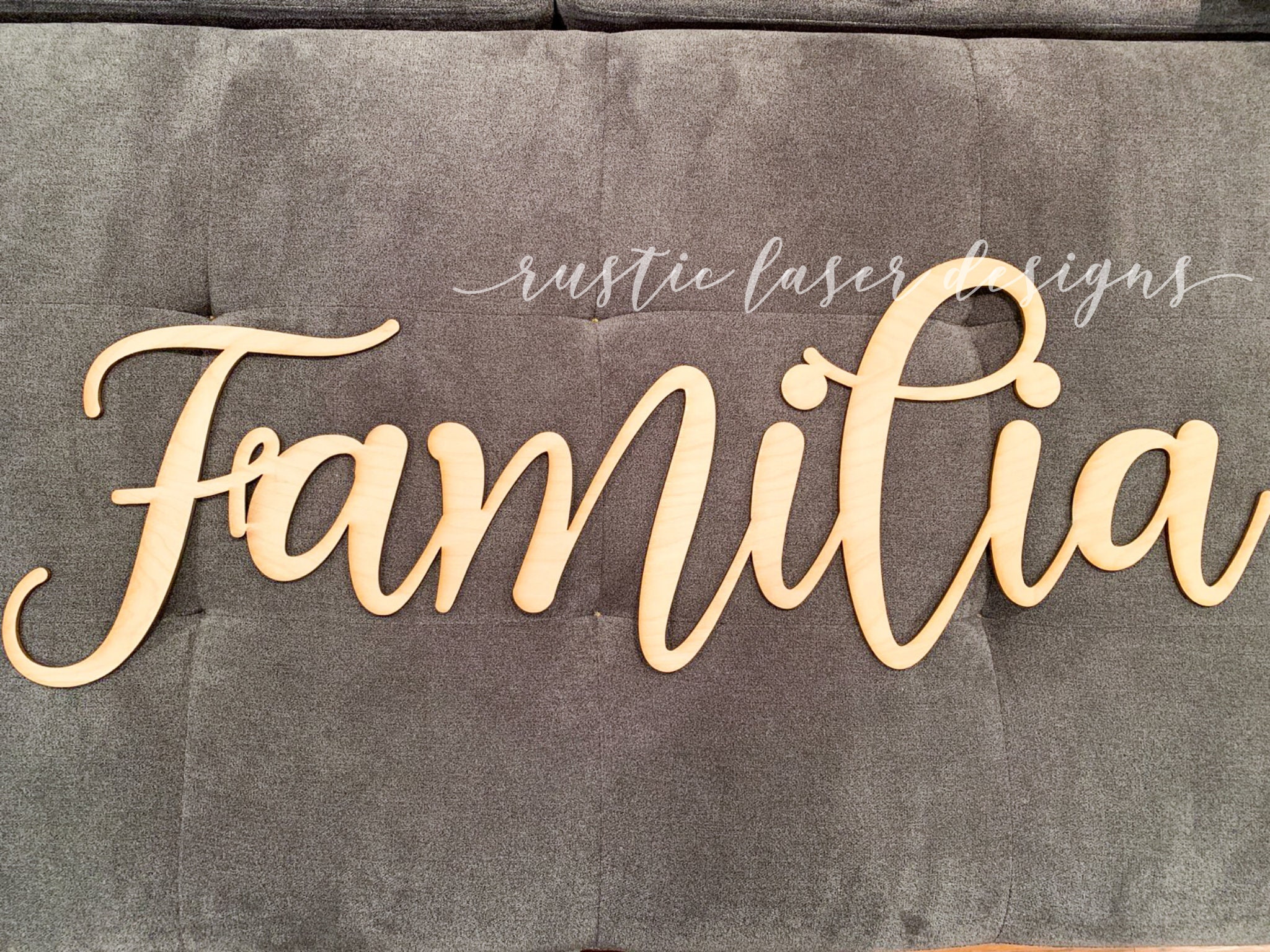 Wooden Familia Cutout Familia Sign Spanish Sign Wood Etsy