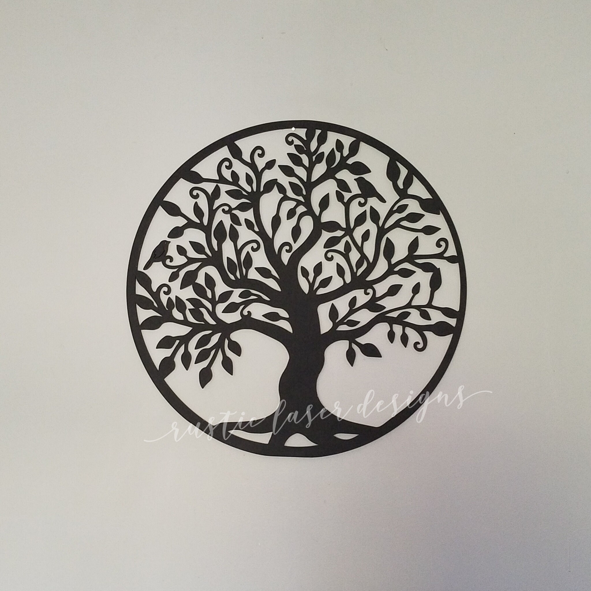 Tree of Life Solid Wooden Cutout Wood Wall Art Tree Etsy
