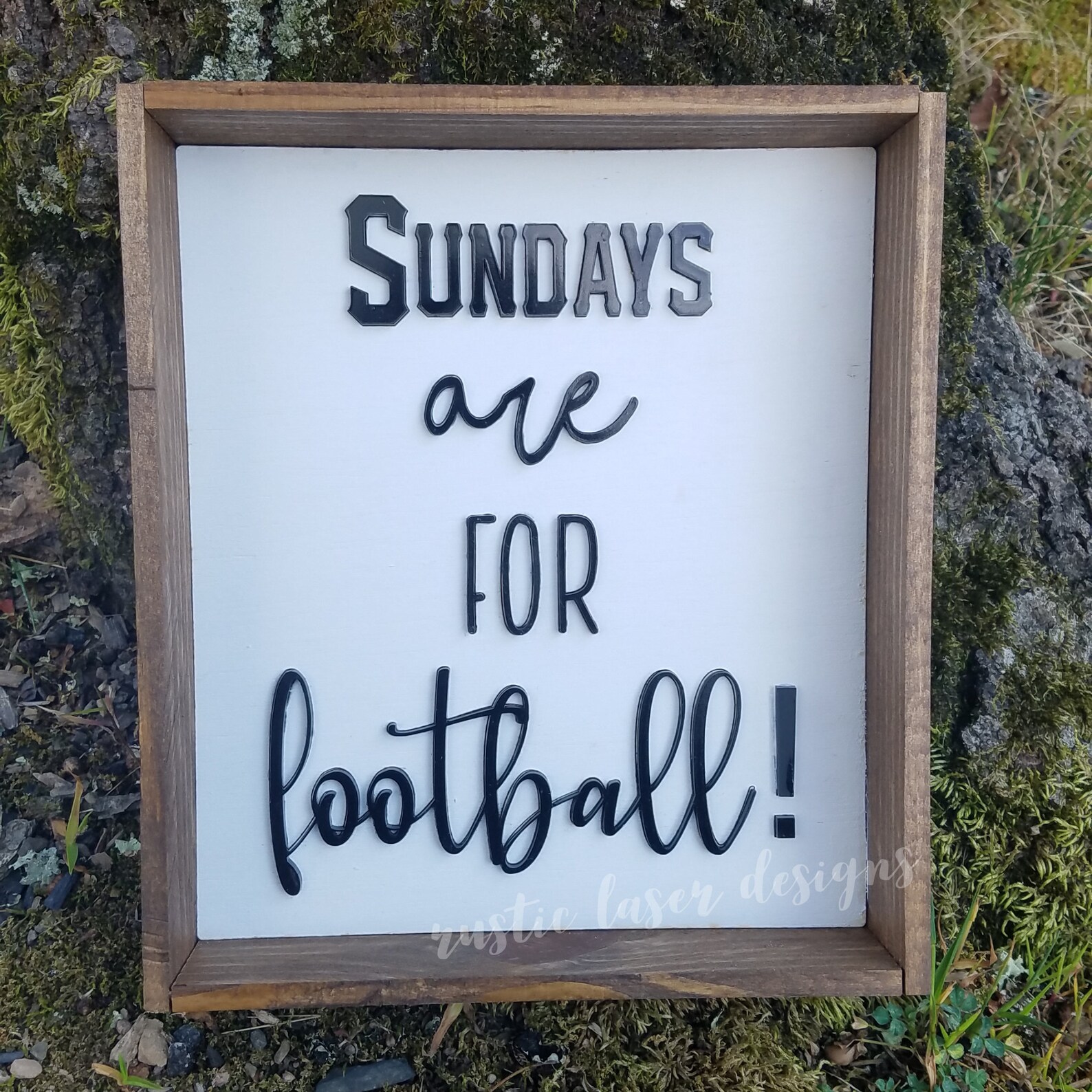 Sundays Are for Football Wooden Sign Sports Home Decor Etsy