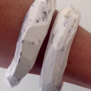ceramic ,pottery bracelet, individually carved, unique bangle, contemporary, one off sculptural pieces for a modern and bespoke gift