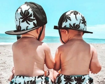 Baby Toddler Quick Dry Summer Beach Hat Cap Children Drawstring 4th of July