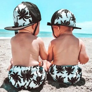 Baby Toddler Quick Dry Summer Beach Hat Cap Children Drawstring 4th of July