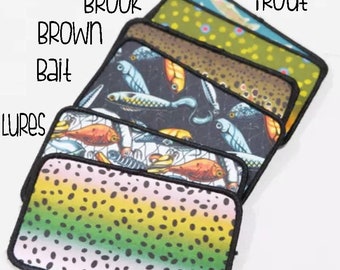 Custom Trout Bass Deep Sea Fish Patch Variety of Options  Fly Fishing Saltwater