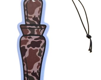 Camo Duck Call Car Air Freshener  Waterfowl Hunting