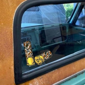 Camo Shotgun Shells Duck Sticker Window Bumper Hunting Decal