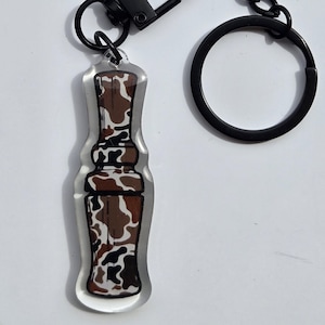 Duck Call Acryl Schlüsselbund Keyring Wasservögel Camo