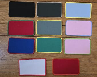 Blank Iron On  Patch 3x5  Hat Jacket  Blanks Embroidery Sublimation Patches