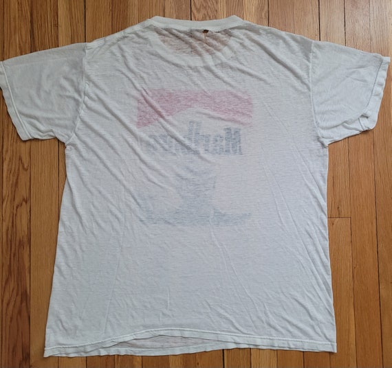Vintage Marlboro Man White T Shirt  Original  Pap… - image 5