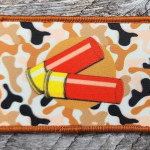Camouflage Camo Shotgun Shells Patch Hat Jacket Hunting Hunter