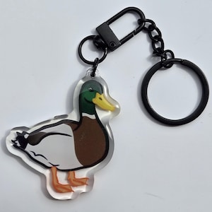 Ente Stockente Acryl Schlüsselbund Schlüsselbund