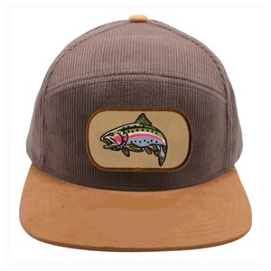 7 Panel Corduroy Camper Hat Cap Hunting Fishing Fly Duck