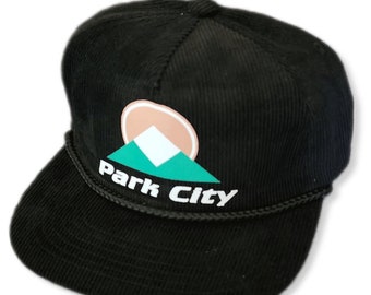Personalizzato Retro Sci Sci Nero Velluto a Coste Snapback Cappello Cap Rope Mountain