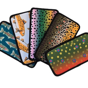 Custom Trout Bass Deep Sea Fish Patch Variety of Options  Fly Fishing Saltwater