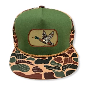 Duck Waterfowl Rope Camouflage Camo  Snapback  Hat Cap Nature Hunting Fishing Geese