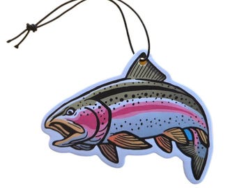 Rainbow Trout Car Air Freshener Fly Fishing