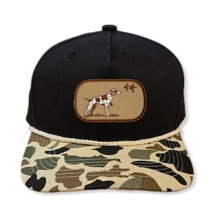 Dog Duck Waterfowl Rope Camouflage Camo  Snapback  Hat Cap Nature Hunting Fishing Geese