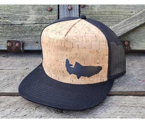 Casquette Pêche Sage SC - Style Trucker Mousse, Blanc, Motif Poisson (neuf)