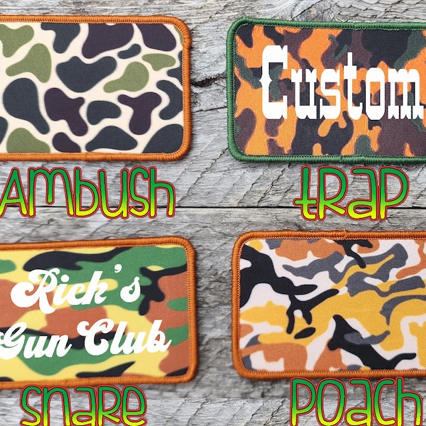 Camouflage Patch Camo Custom  Hat Jacket Hunting Fishing