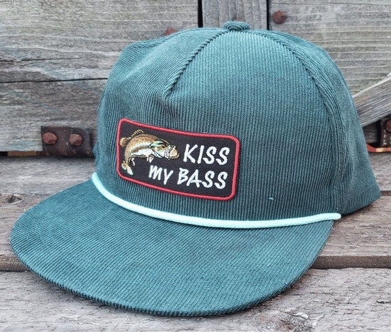 Kiss My Bass Fishing Patch Corduroy 
