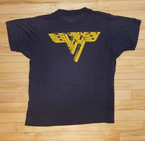 Vintage Eddie Van Halen T Shirt Paper Thin - image 2