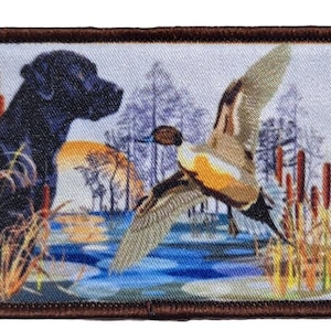 Hund Stockente Ente Patch Hut Jacke Jagd Jäger Wasservögel