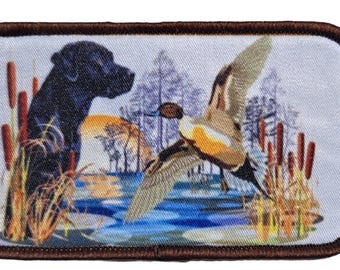 Dog Mallard Duck Patch Hat Jacket Hunting Hunter Waterfowl