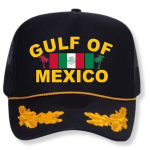 Gulf of Mexico Captain Snapback  Trucker  Hat Cap Rope