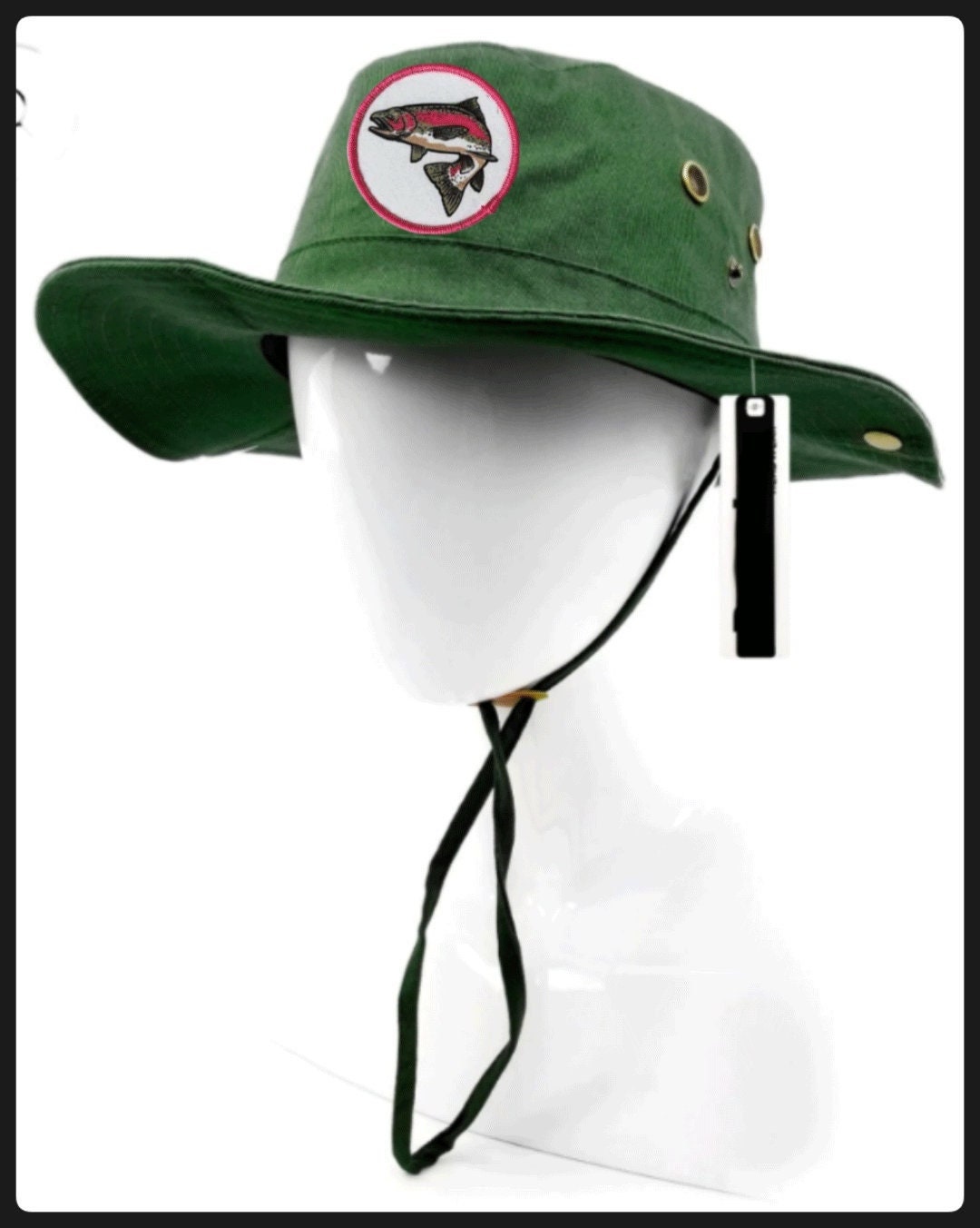 Rainbow Trout Boonie Bucket Fishing Hat Cap Fly Fishing Summer Etsy